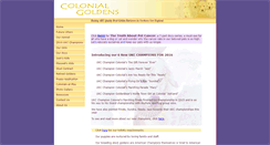 Desktop Screenshot of colonialgoldens.com