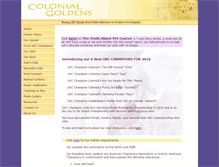 Tablet Screenshot of colonialgoldens.com
